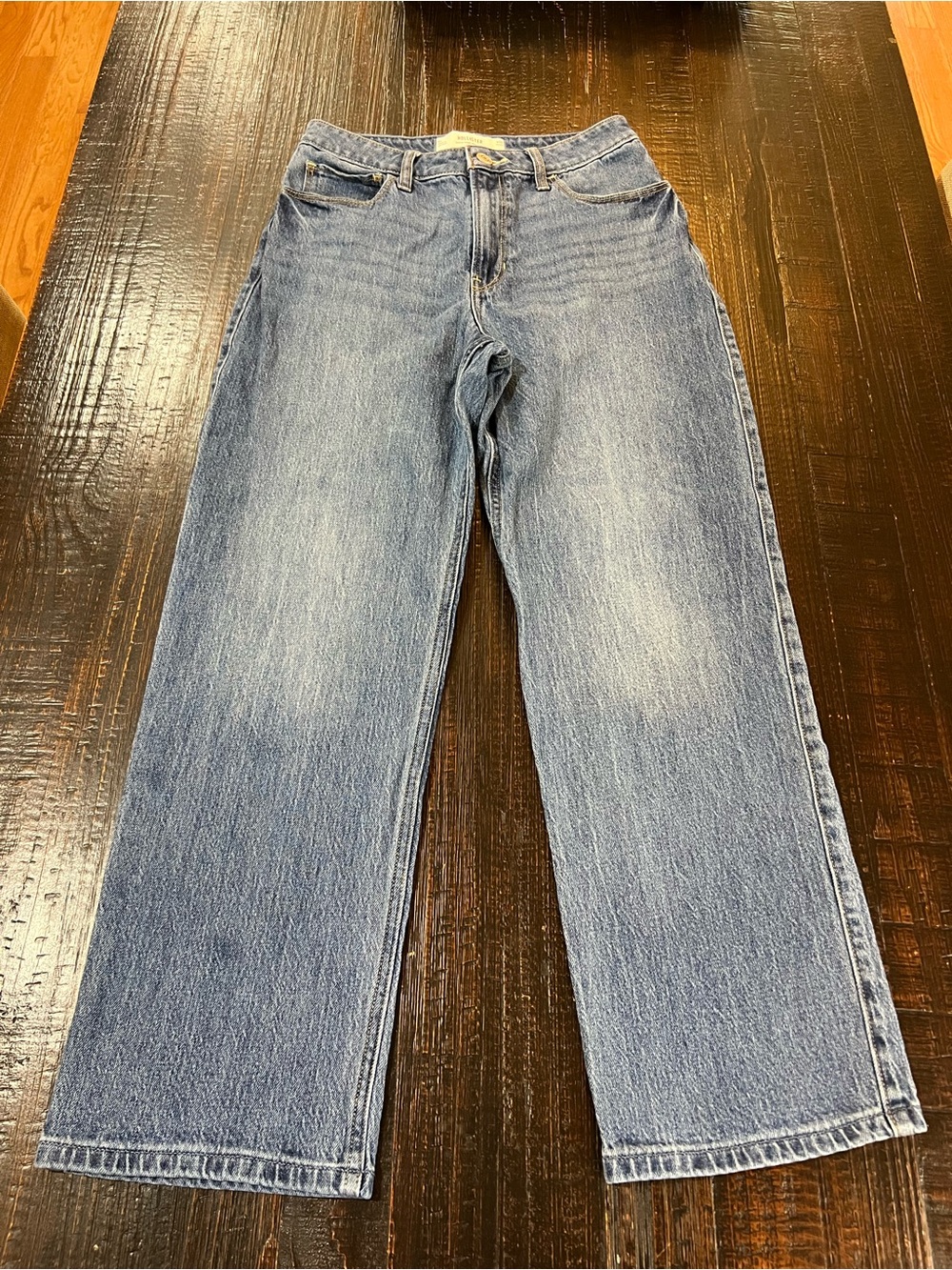 Hollister Ultra High Rise Dad Jeans Women’s 28 Short Straight Leg Medium Wash